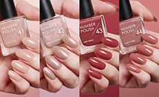 【NUMBER POLISH】ひと塗りで春めく 透けツヤ “チークネイル”